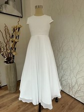 HBH Brautmode I Kommunionkleid aus Chiffon Taufkleid Festkleid Blumenmädchen