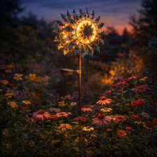 Windrad Solarlampe Außenlampe