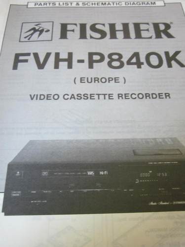 Fisher fvh p840k video - fisher,