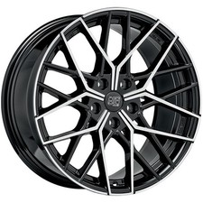ALUFELGE MSW MSW 74 FUR VOLKSWAGEN GOLF V R32 8.5X18 5X112 GLOSS BLACK FULL POL