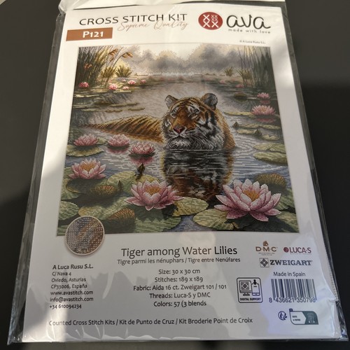 Ava kreuzstich set - p121, "tiger