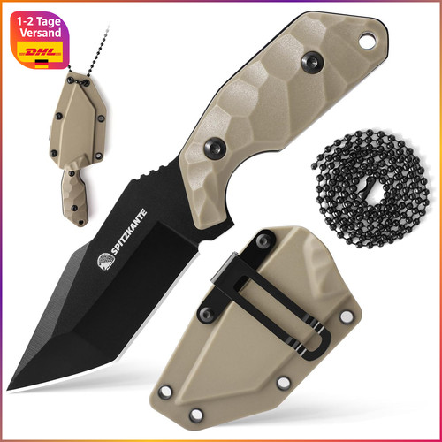 Neck knife full tang - tang, 7,8cm