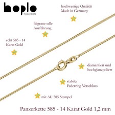Edle Goldkette Panzerkette