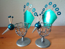 Set 2 Eierbecher Design Art Pfau Metallkunst Unikate HandarbeitKunstDesign NEU#1