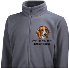 Fleecejacke Jacke BASSET HOUND