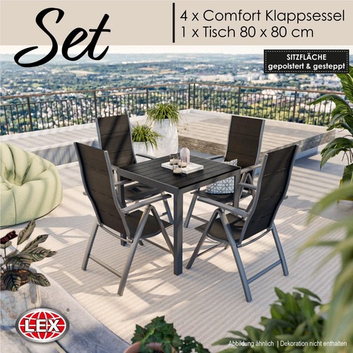 Gartenmöbel set alu tisch - set,