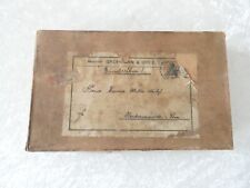 antik Pappkarton Versandkarton alte Verpackung m 25 Pfennig Briefmarke Dt. Reich