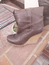 Echtlederstiefel, Wedges