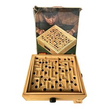 Brio Labyrinth Holz Geschicklichkeitsspiel mit OVP + 1 Kugel Schweden VINTAGE