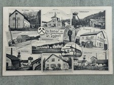 AK POSTKARTE FOTO St. INGBERT BERGBAU STEINKOHLEGRUBE GRUBE GLÜCK AUF