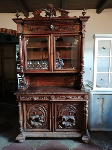 Alter vitrinen schrank mit - schrank,