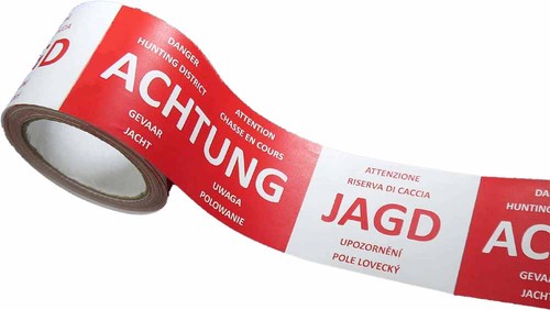 Absperrband achtung jagd 75mm - jagd,