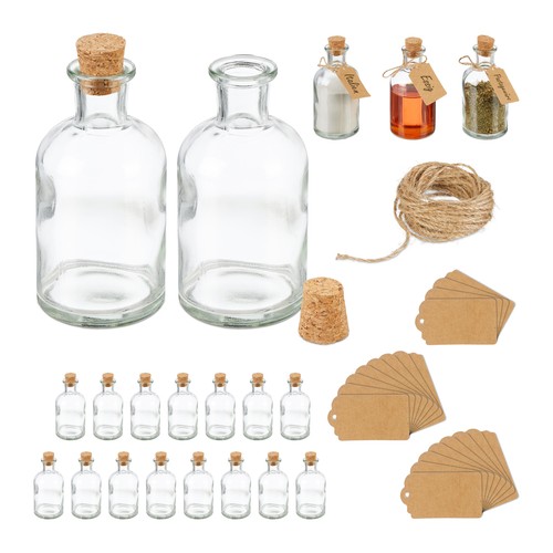 Dekogläser mini glasflaschen - dekogläser, mini-glasflaschen