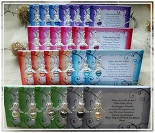 Tischkarte Gastgeschenk Schutzengel Kommunion Konfirmation Hochzeit Farbwahl