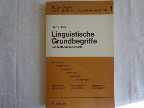 Linguistische grundbegriffe - linguistische,