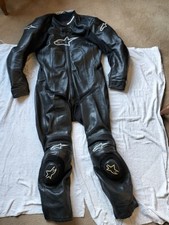 Alpinestars 1-Teiler Motorrad Leder Motorrad Rennkombi XL 46" Brustumfang EU 56 