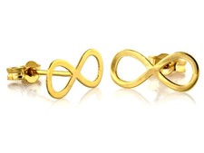Ohrstecker 585 Gold, Infinity