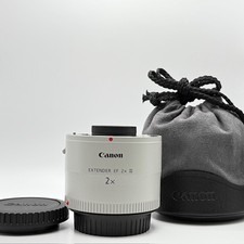[Fast Unbenutzt] Canon Extender Ef 2x III Telekonverter Objektiv Für EOS US Duty