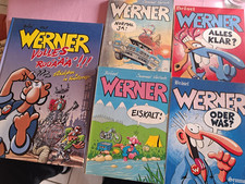 5 x Brösel - Werner Bücher - 4 x Taschenbuch + 1 x Hard Cover, sehr guter Zustan