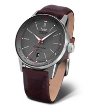 Vostok Europe GAZ14 Limousine Automatikuhr 560A688-L Lederband 43 mm