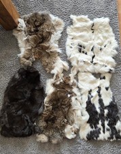 5x Kaninchenfell Echtfell