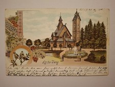 Wang Kirche Riesengebirge Sudeten Gruss aus Litho Mehrbild Ansichtskarte