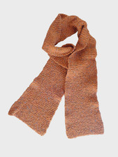 Schal Strick Boucle reine Wolle 165 cm Damen Ornage