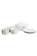 ESCHENBACH BAVARIA Speiseservice Weiß Porzellan Elegant Landschaft Motiv