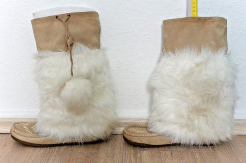 Stiefel fell weiß mokassins - stiefel,