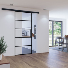 Glasschiebetür klar