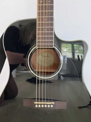 Fender gitarre 140sce - cn-140sce, black