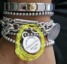 Original Vintage Tiffany&Co. round tag charm sterling silver 925