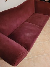 Hochwertige 3-Sitzer Sofa Ligne Roset, Veloure, Rot / Bordeaux, 1 Stück