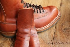White hellbraune leder derby - white's,