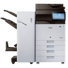 Samsung MultiXpress X4300LX Farbkopierer mit Booklet Finisher SL-FIN701B mit ...
