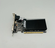 MSI GEFORCE GT 710 1GB DDR3 PCI-E DVI VGA HDMI GRAFIKKARTE #1033