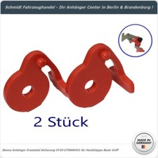 Stema Anhänger rote Sicherung - Heckklappe Basic Griff Bordwandverschluß 1 Paar