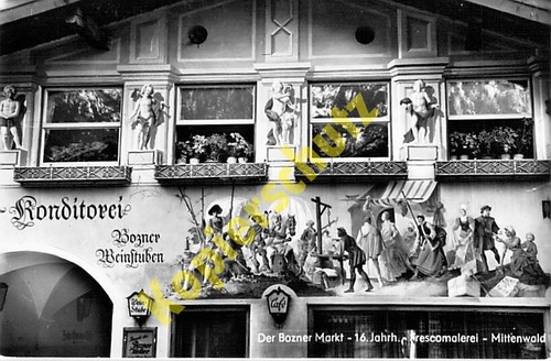Mittenwald bozner markt - ak,