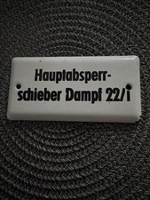 altes antikes Emailschild