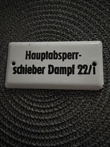 Altes antikes emailschild - altes,