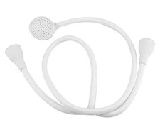 Doppel Wasserhahn Dusche Brauseschlauch Bad Waschbecken Aufsatz Kopf Mondwäsche breiter Druck