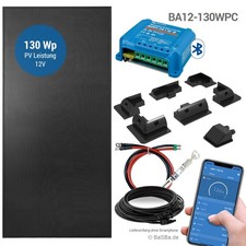 Camping solar set 130wp - camping, 12v
