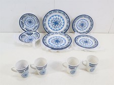 Bo-Camp Old Dutch Essgeschirr 16-teilig, blau/weiß Camping Outdoor Melamin