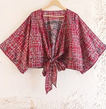 Wickelbluse seide boho - boho, /