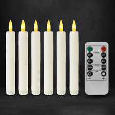 Flammenlose LED Stabkerzen 6er