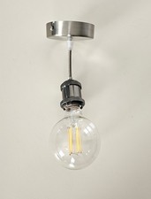 ? E27-Lampe in Chrom & Paulmann 28779 LED Globe, top Zustand!