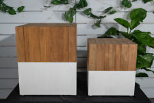 Sam Bestelltisch Beton/Teak ab 40x40cm Hartman Gartenmöbel