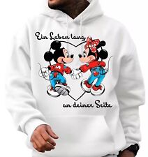 Hoodie/T-Shirt/Damen/Herren/Unisex/Mickey und Minnie Mouse/Ein Leben lang/Liebe