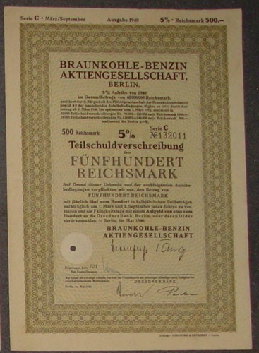 Braunkohle-Benzin