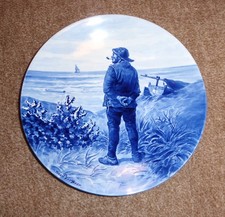 !!!! ROYAL DELFT DE PORCELEYNE FLES SCHÖNER WANDTELLER KERAMIK !!!!